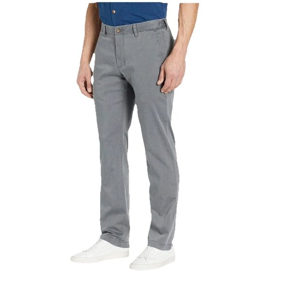 Tommy Bahama Boracay Flat Front Chino Casual Pants Mens 36 x 34 Fog Grey - Picture 4 of 11